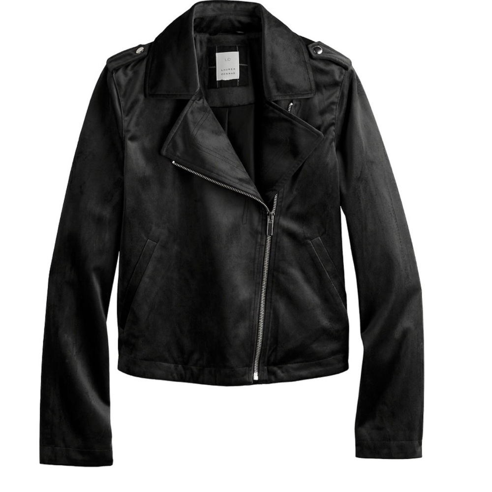 LC velvet moto jacket